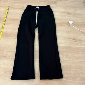 Collegium Los Angeles Size M black sweatpants with white strings